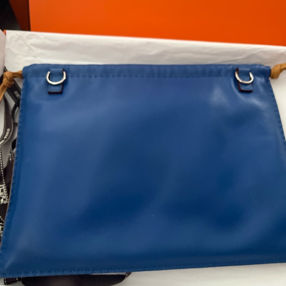 Blue Drawstring Pouch Bag - image 2